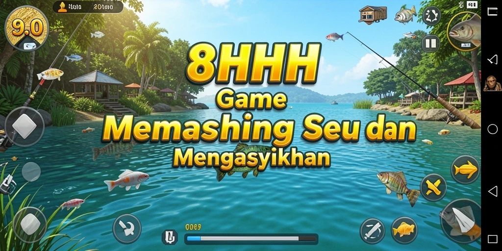 Screenshot 8HHH menampilkan gameplay memancing yang menarik dan seru.