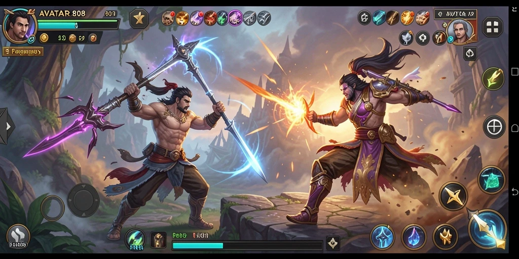 Tampilan gameplay AVATAR808 yang mendebarkan dan penuh aksi.