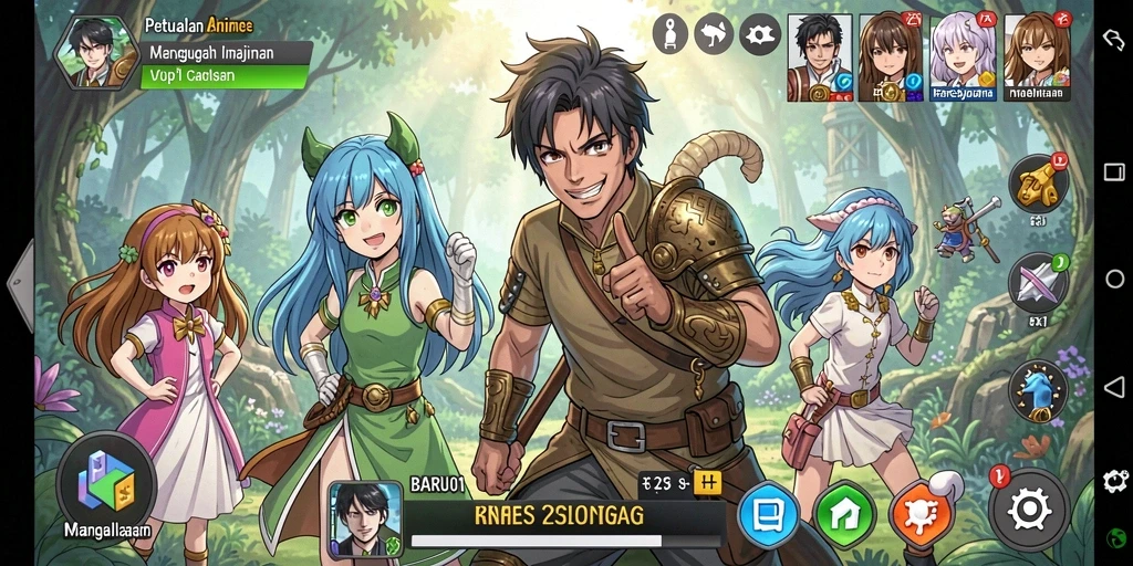 Screenshot menampilkan aksi gameplay BARU01 yang memukau.