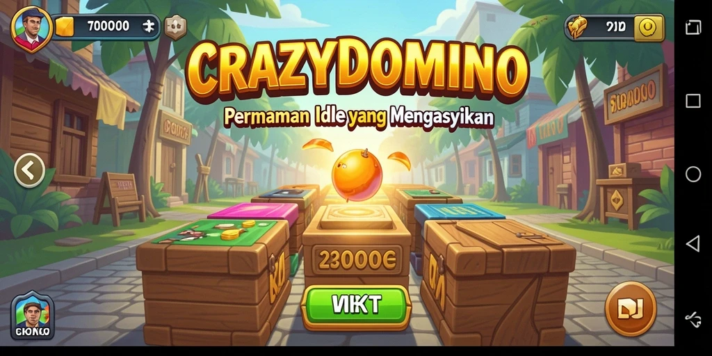 Tampilan gameplay <strong>CRAZYDOMINO</strong> yang menarik dan interaktif.