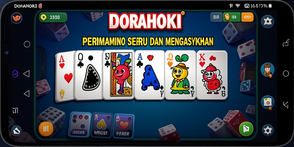 Tampilan menarik dari gameplay DORAHOKI yang seru.