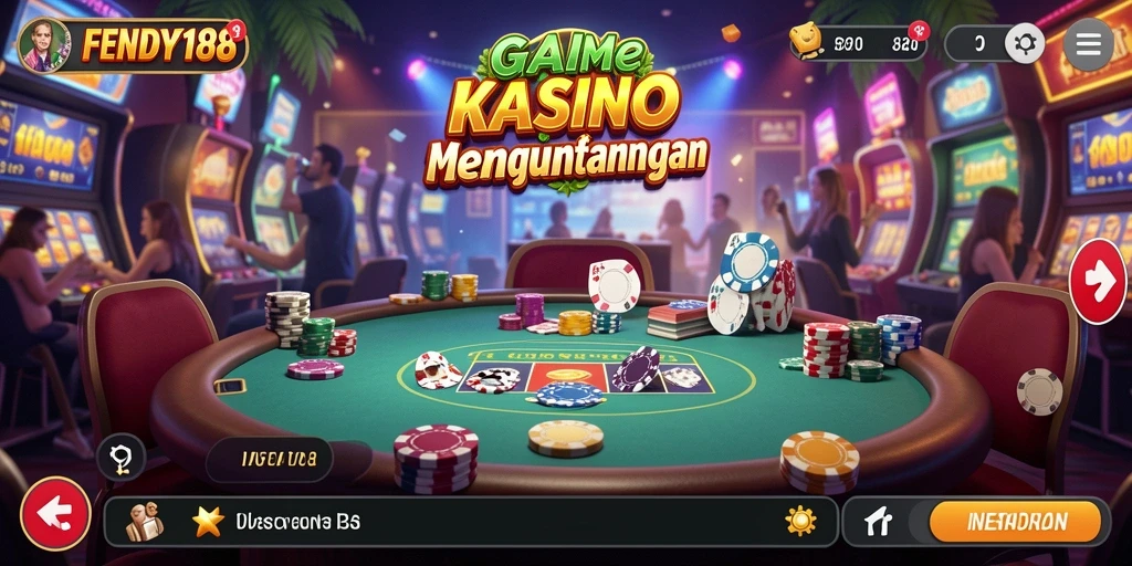 Tampilan gameplay Kasino yang menarik di FENDY188.
