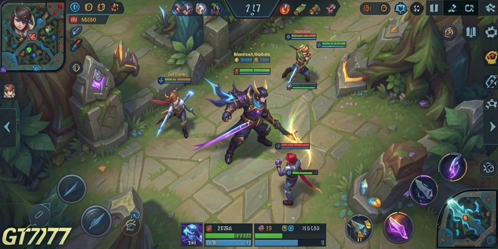 Gameplay seru dan strategis dalam GT777 MOBA.