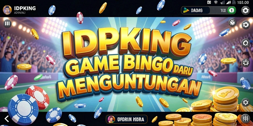 Tampilan gameplay seru di IDPKING saat bermain Bingo.