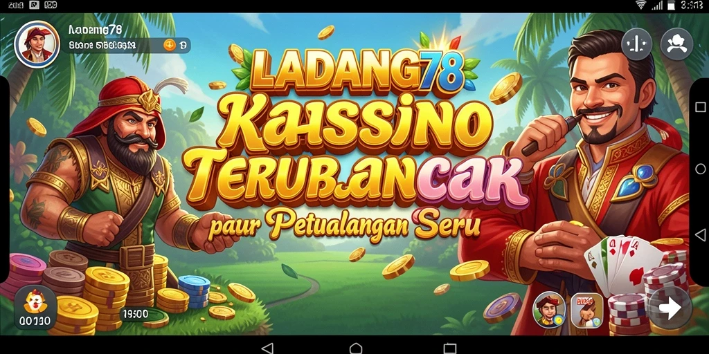 Tampilan gameplay menarik di LADANG78 yang menampilkan suasana Kasino.