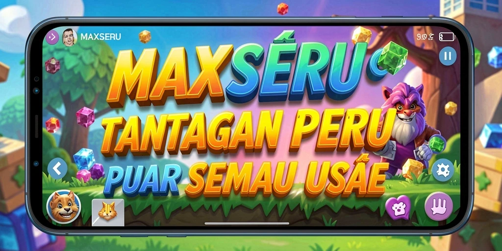 Tampilan gameplay MAXSERU yang menantang dan seru.