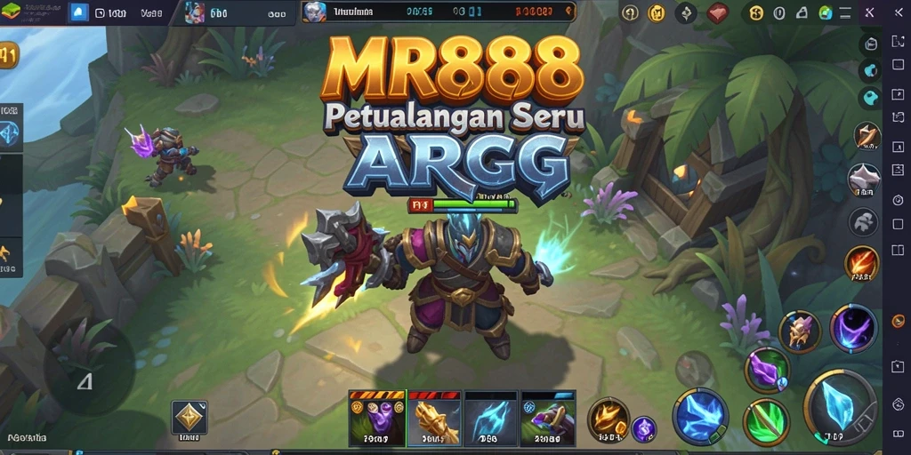 Tampilan gameplay menakjubkan dalam petualangan ARPG.