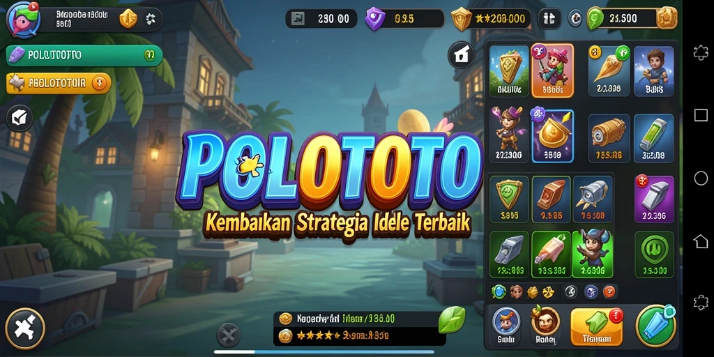 Tangkapan layar gameplay <strong>POLOTOTO</strong> menampilkan aksi seru dalam mode Idle.