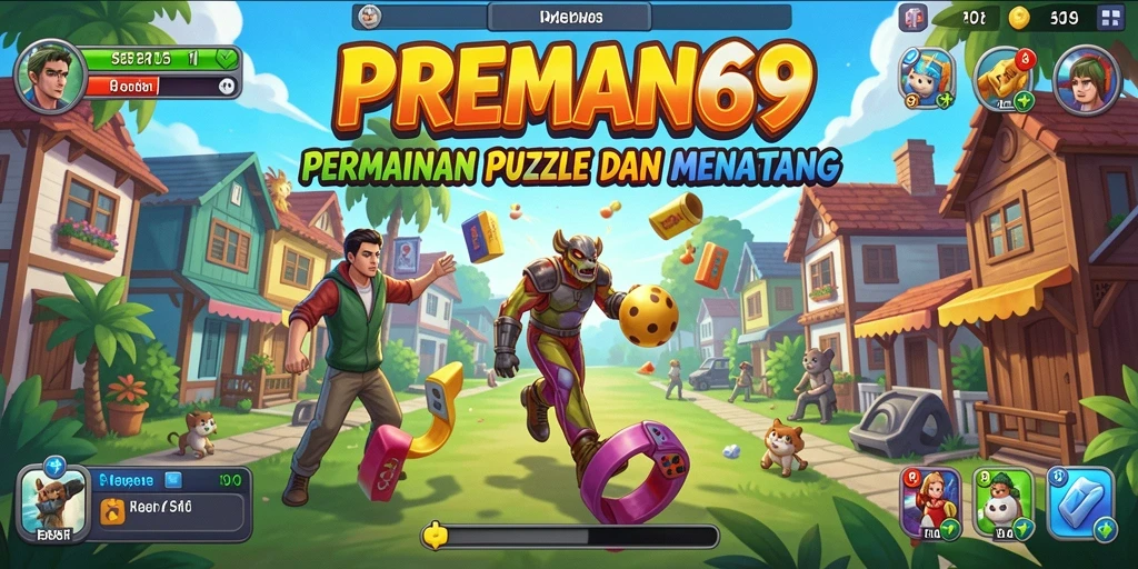 Tampilan seru gameplay Puzzle di PREMAN69 dengan berbagai tantangan.