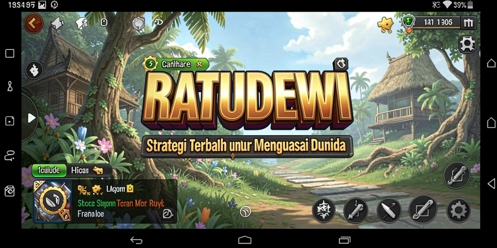Tampilan gameplay strategis yang menegangkan dalam RATUDEWI.