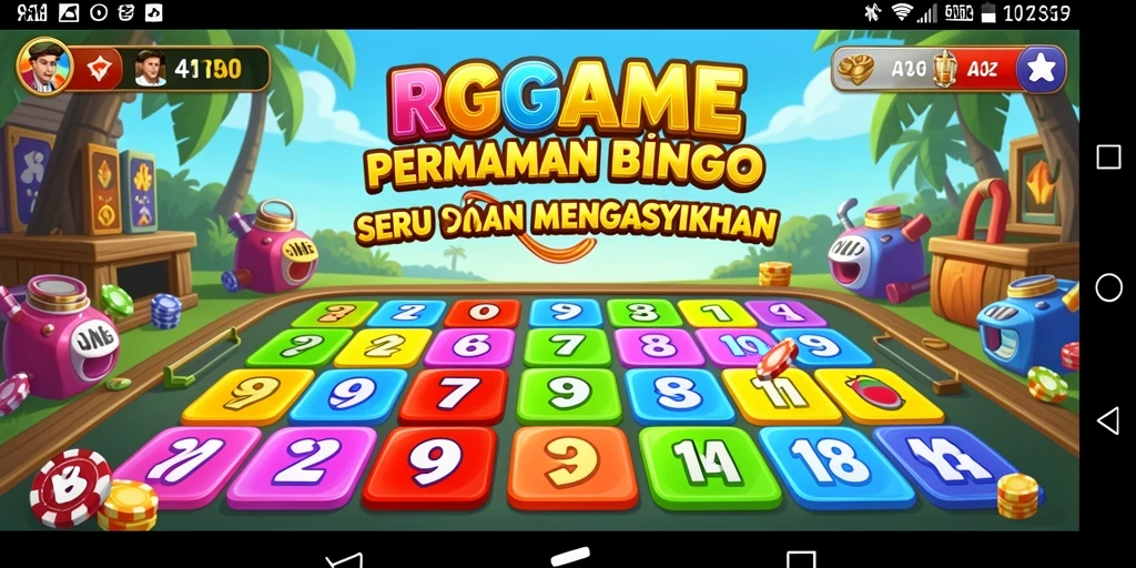 Tampilan menarik dari gameplay Bingo RPGAME yang seru.