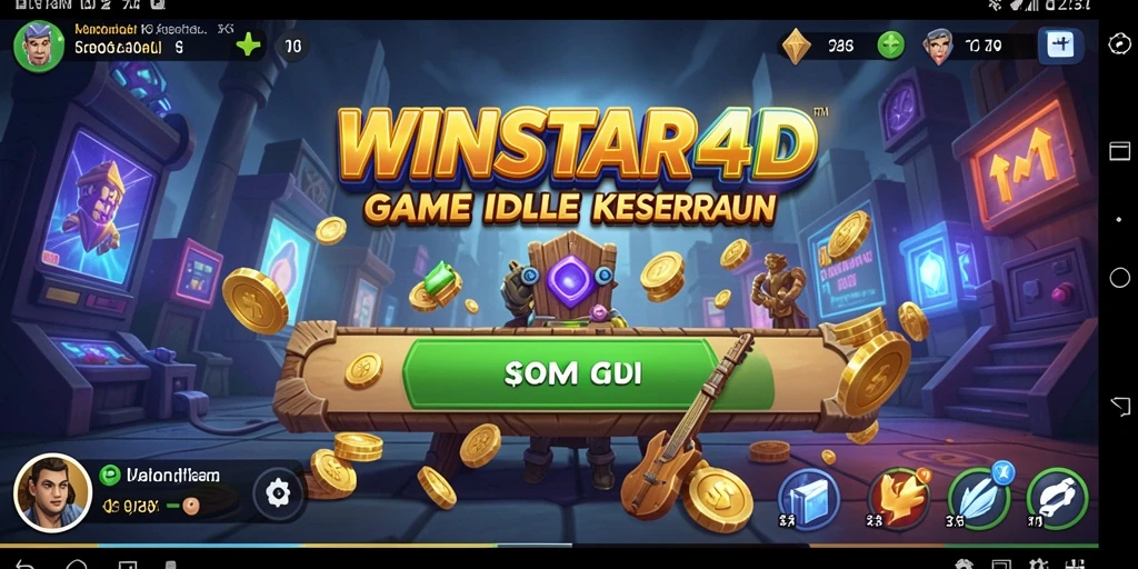 Tampilan gameplay <strong>WINSTAR4D</strong> yang menarik dan penuh warna.